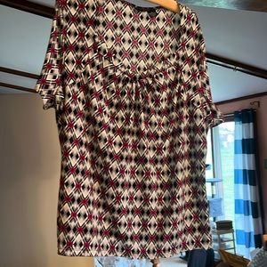 Ladies, short sleeved blouse 3X